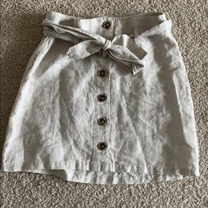MNG linen skirt